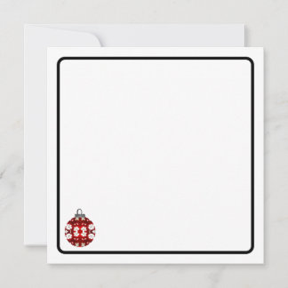 Kerstornament briefkaart