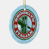 Kerstornament Brooklyn Italiaans-Amerikaans Keramisch Ornament (Rechts)