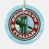 Kerstornament Brooklyn Italiaans-Amerikaans Keramisch Ornament (Voorkant)