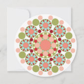 Kerstornament Circle Holiday Party nodigt uit Kaart (Voorkant)