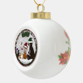 Kerstornament Fig & Friends Keramische Bal Ornament (Rechts)