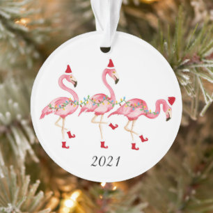 Kerstornament flamingo ornament