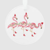 Kerstornament flamingo ornament (achterkant)