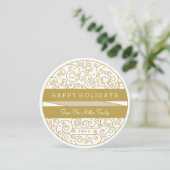 Kerstornament Fotokaart Feestdagenkaart (Staand voorkant)