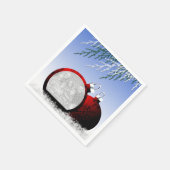 Kerstornament Fotosjabloon Sjabloon Holiday Scene Servetten (Hoek)