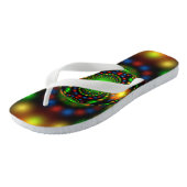 Kerstornament Fractal ontwerp Teenslippers (Schuin)
