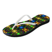 Kerstornament Fractal ontwerp Teenslippers (Schuin)