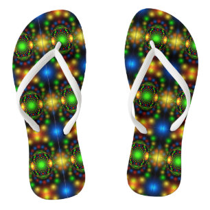 Kerstornament Fractal ontwerp Teenslippers