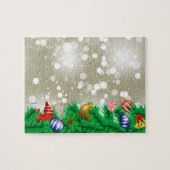 kerstornament Glitter Legpuzzel (Horizontaal)