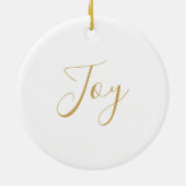 kerstornament Gold Snowflake Keramisch Ornament (Achterkant)