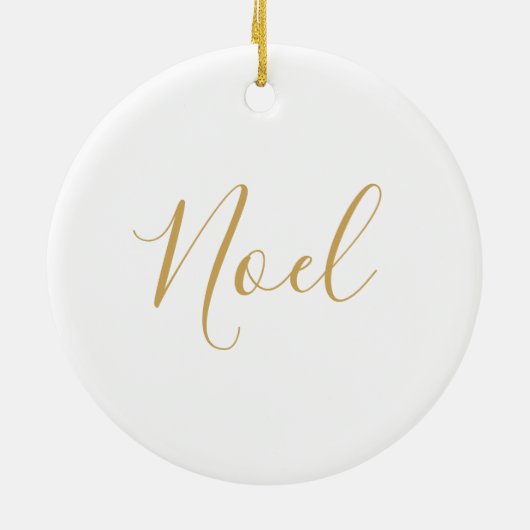 Kerstornament Gouden Sneeuwvlok Keramisch Ornament (Achterkant)