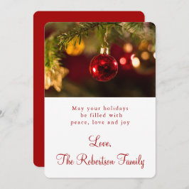 kerstornament Greeting Feestdagenkaart