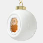 Kerstornament, hamster met biscuit keramische bal ornament (Rechts)