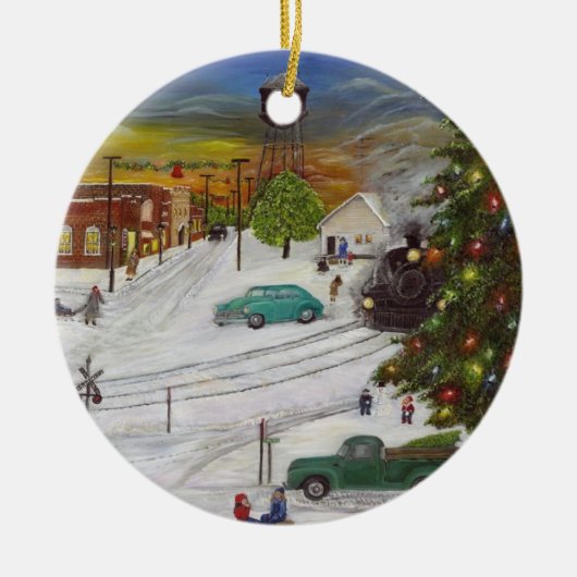 Kerstornament Hometown Christmas 2017 Keramisch Ornament (Voorkant)