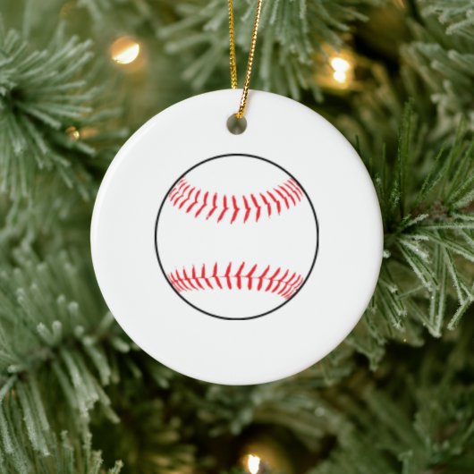 Kerstornament honkbal keramisch ornament (Boom)