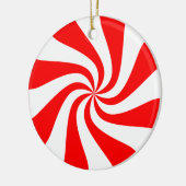 Kerstornament in de vorm van snoep keramisch ornament (Links)
