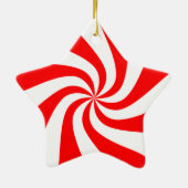 Kerstornament in de vorm van snoep keramisch ornament (Achterkant)
