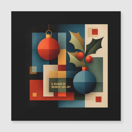 Kerstornament in Mid-Century Modern-stijl (Voorkant)