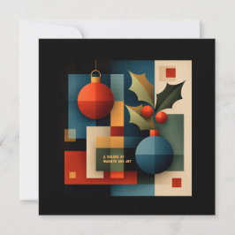 Kerstornament in Mid-Century Modern-stijl Kaart