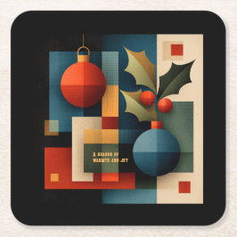 Kerstornament in Mid-Century Modern stijl Kartonnen Onderzetters