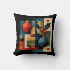 Kerstornament in Mid-Century Modern stijl Kussen