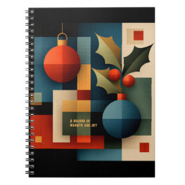 Kerstornament in Mid-Century Modern-stijl Notitieboek