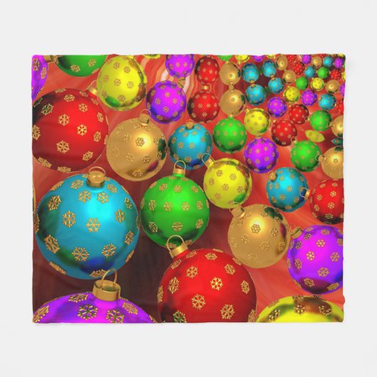 Kerstornament Jamboree Fleece Deken (Voorkant (Horizontaal))