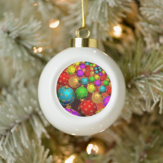 Kerstornament Jamboree Keramische Bal Ornament (Boom)