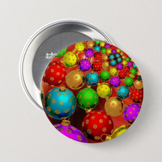 Kerstornament Jamboree Ronde Button 7,6 Cm