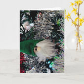 Kerstornament kaart (Gele Bloem)