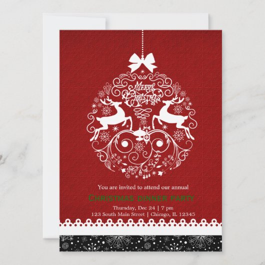 Kerstornament Kaart (Voorkant)