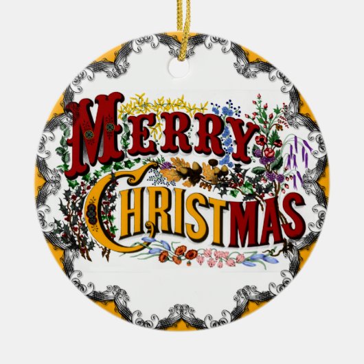 kerstOrnament Keramisch Ornament (Voorkant)