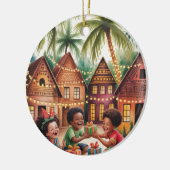 Kerstornament keramisch ornament (Links)