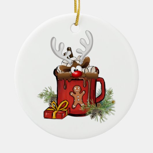 Kerstornament Keramisch Ornament (Voorkant)
