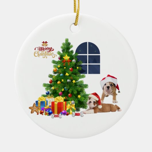 Kerstornament Keramisch Ornament (Voorkant)