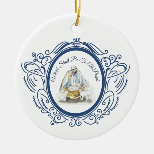 Kerstornament Keramisch Ornament (Voorkant)