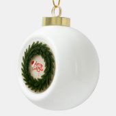 Kerstornament Keramische Bal Ornament (Rechts)