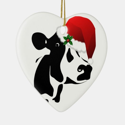 Kerstornament Koe Keramisch Ornament (Rechts)