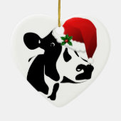 Kerstornament Koe Keramisch Ornament (Achterkant)