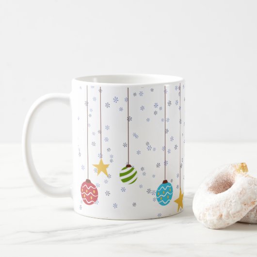 Kerstornament koffiemok (Met donut)