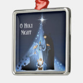 Kerstornament-Kribbe Scene   Metalen Ornament (Links)