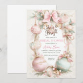 Kerstornament, Luxe Ornamenten bruids Kaart (Voorkant / Achterkant)