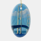 kerstornament Mackinac Bridge Keramisch Ornament (Rechts)