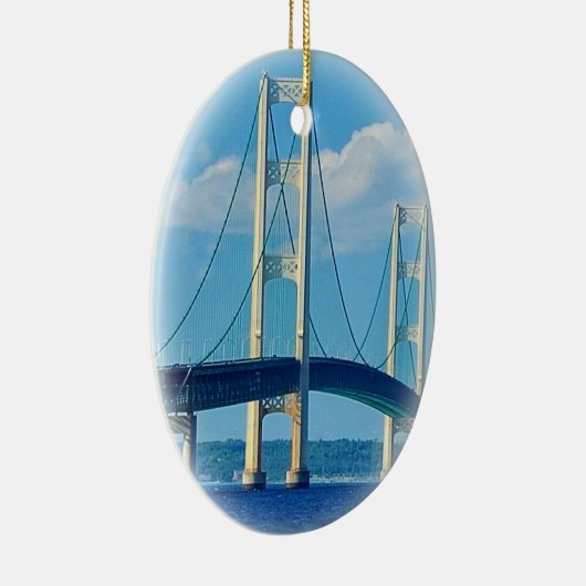 kerstornament Mackinac Bridge Keramisch Ornament (Rechts)