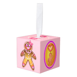 Kerstornament meisje van gemberkoek ornament