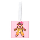 Kerstornament meisje van gemberkoek ornament (Voorkant)