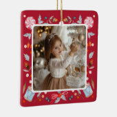 Kerstornament Merry & Bright Vintage Keramisch Ornament (Rechts)
