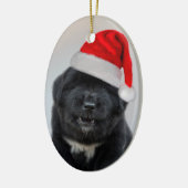 Kerstornament met blaffende Humbug Keramisch Ornament (Links)
