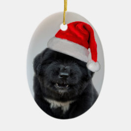 Kerstornament met blaffende Humbug Keramisch Ornament