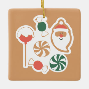Kerstornament met een knusse uitstraling keramisch ornament